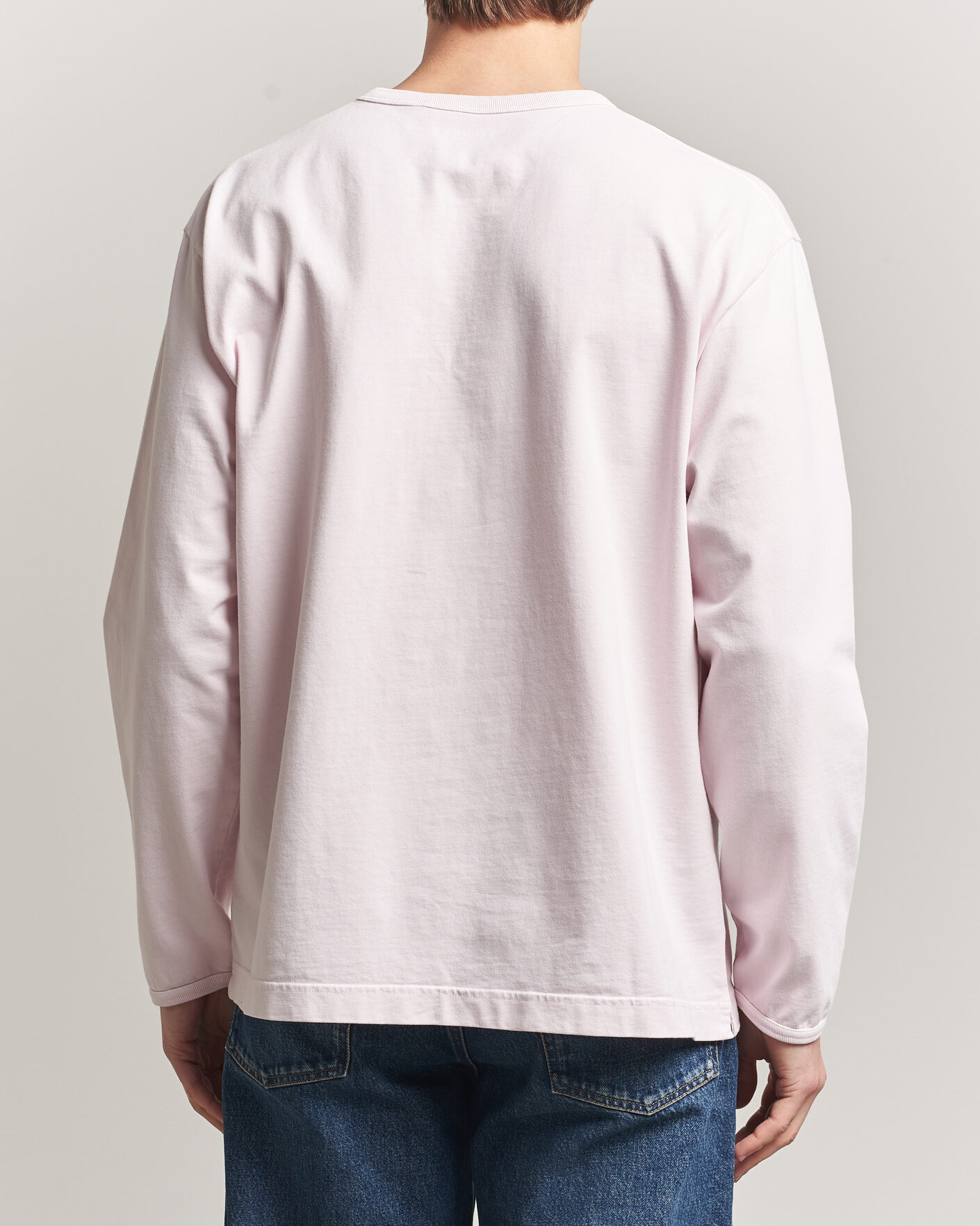 Homme | T-shirts | Sunflower | Heavy Jersey Long Sleeve T-Shirt Pink