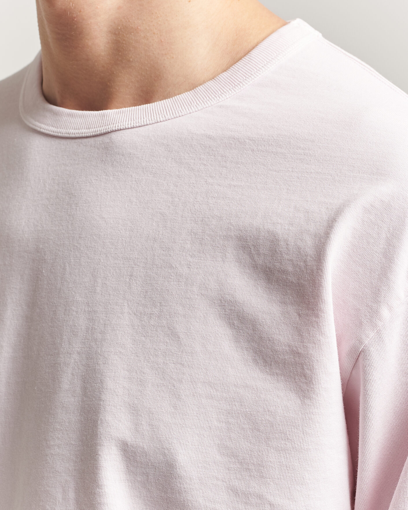 Homme | T-shirts | Sunflower | Heavy Jersey Long Sleeve T-Shirt Pink
