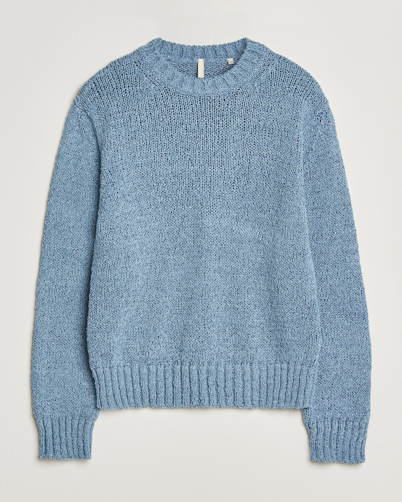 Heren | Truien | Sunflower | Frederik Cotton Blend Sweater Light Blue