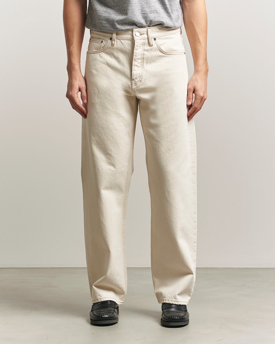 Heren | Jeans | Sunflower | Loose Jeans Ecru Contrast