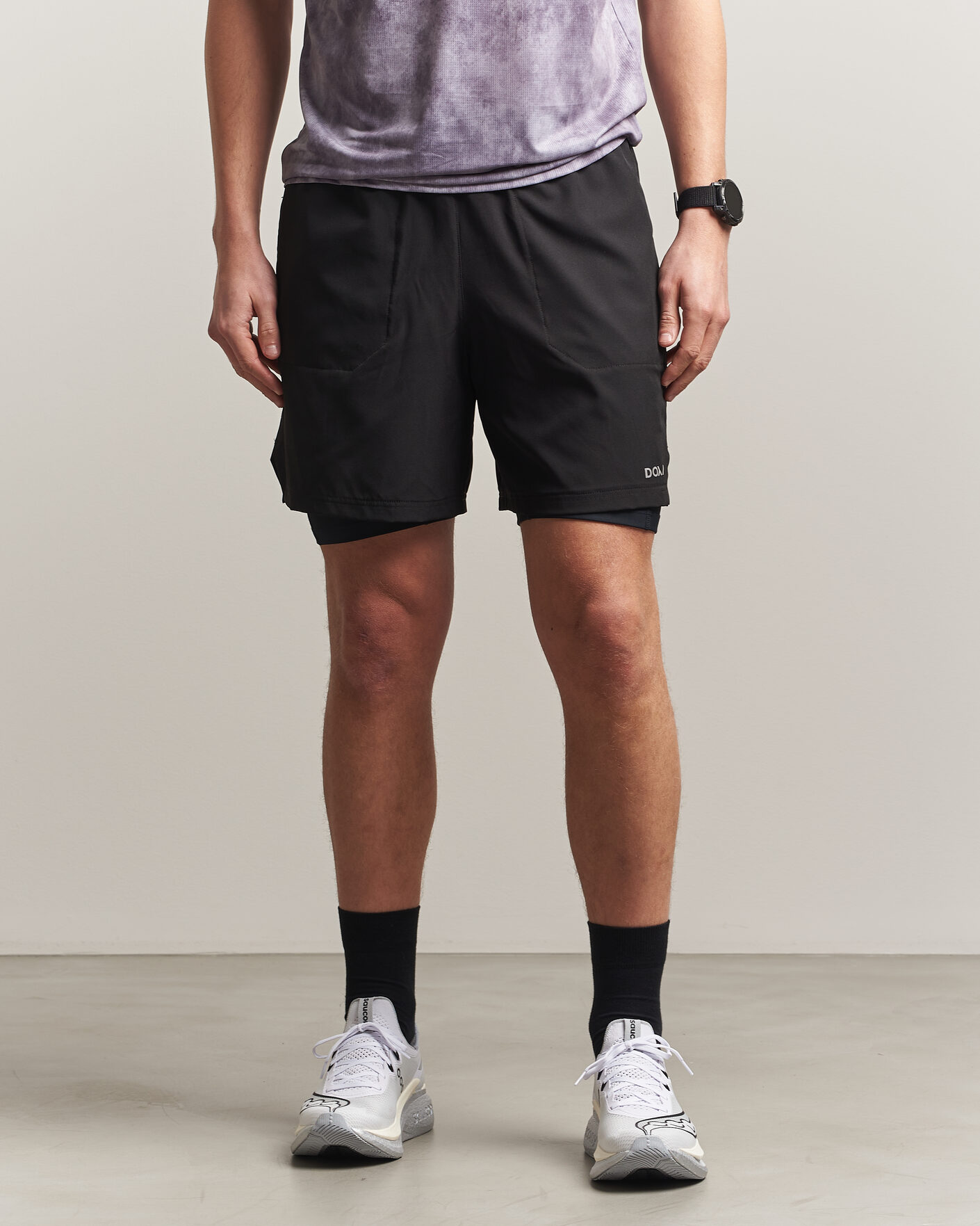 Heren | Korte broek | DOXA | Rerun 2-In-1 Shorts Black