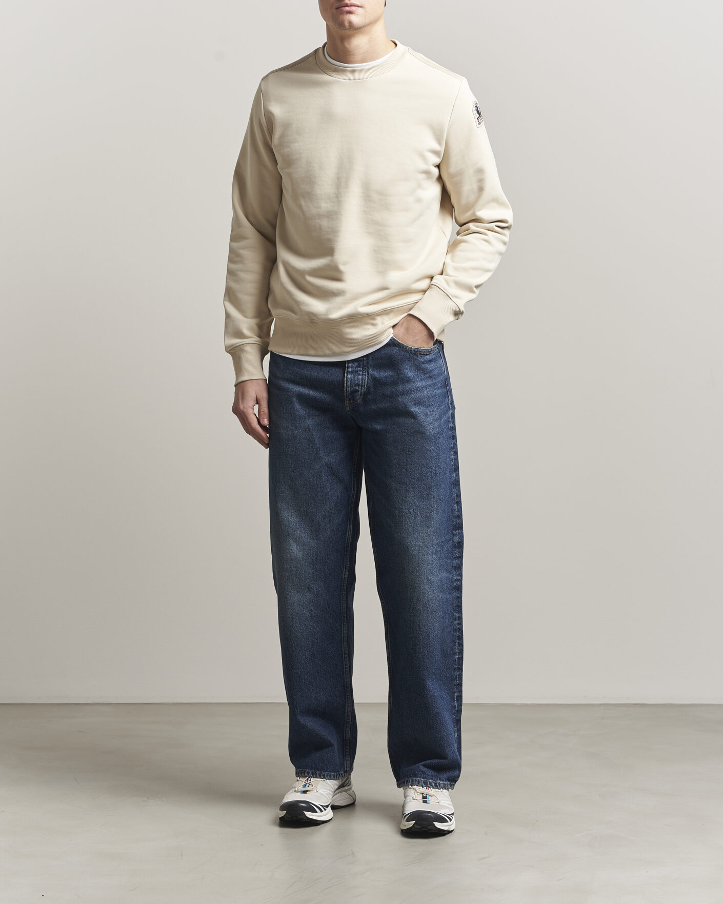 Heren | Truien | Parajumpers | K2 Super Easy Crew Neck Sweatshirt Bone