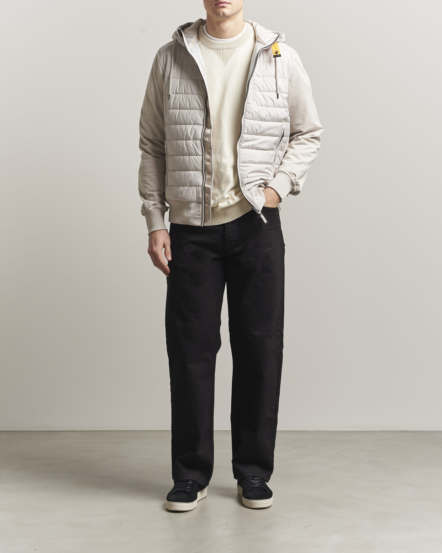 Homme | Manteaux Et Vestes | Parajumpers | Ivor Hybrid Hooded Jacket Pelican