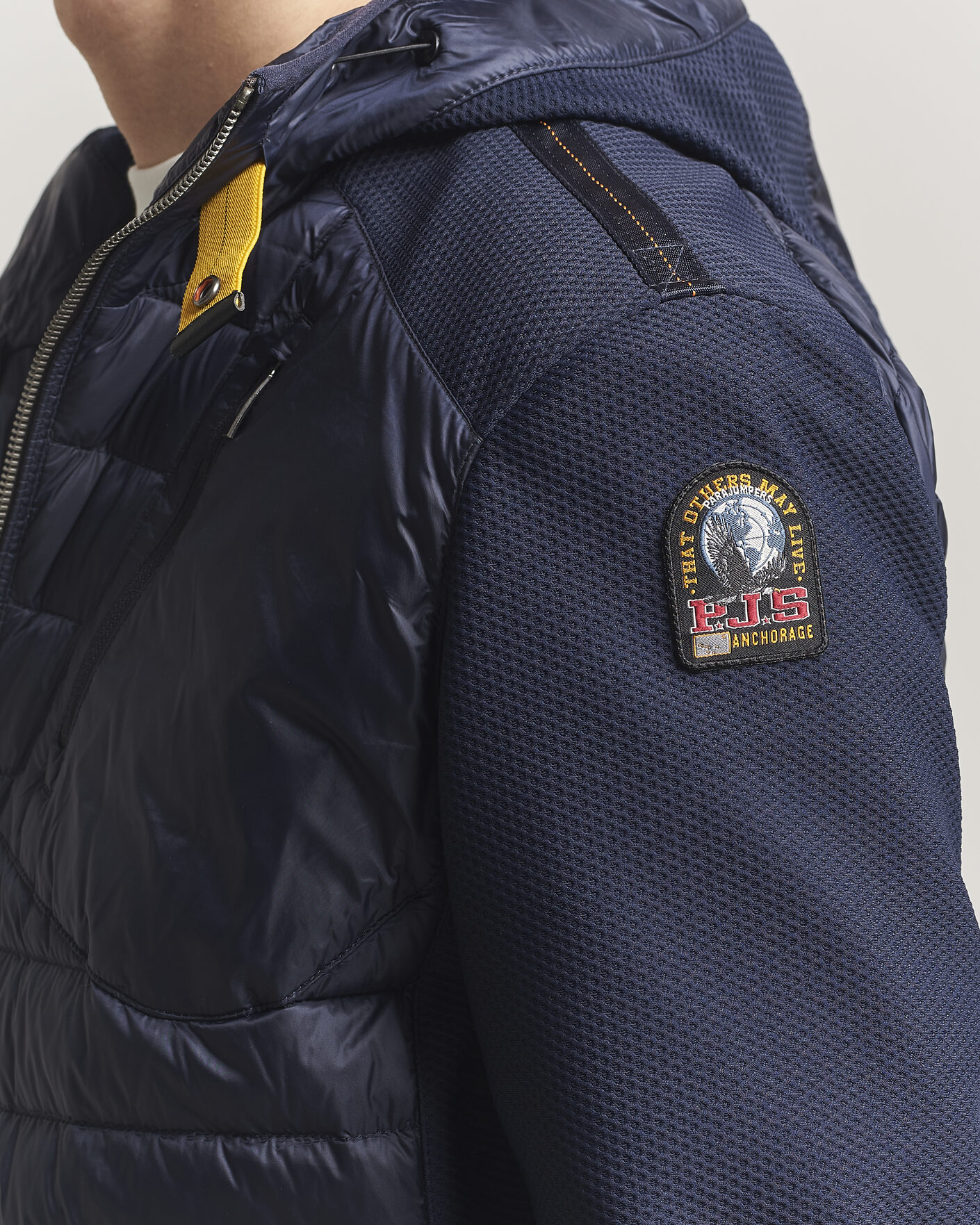 Homme | Manteaux Et Vestes | Parajumpers | Nolan Mesh Hooded Hybrid Navy