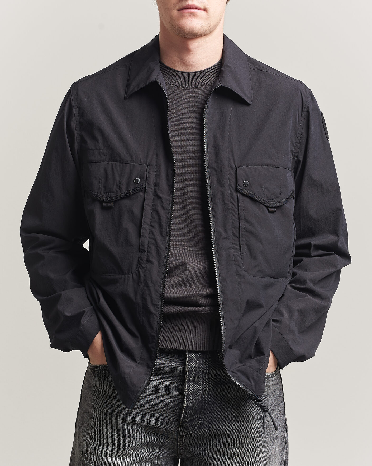 Homme | Manteaux Et Vestes | Parajumpers | Elgin Travel Shirt Jacket Black