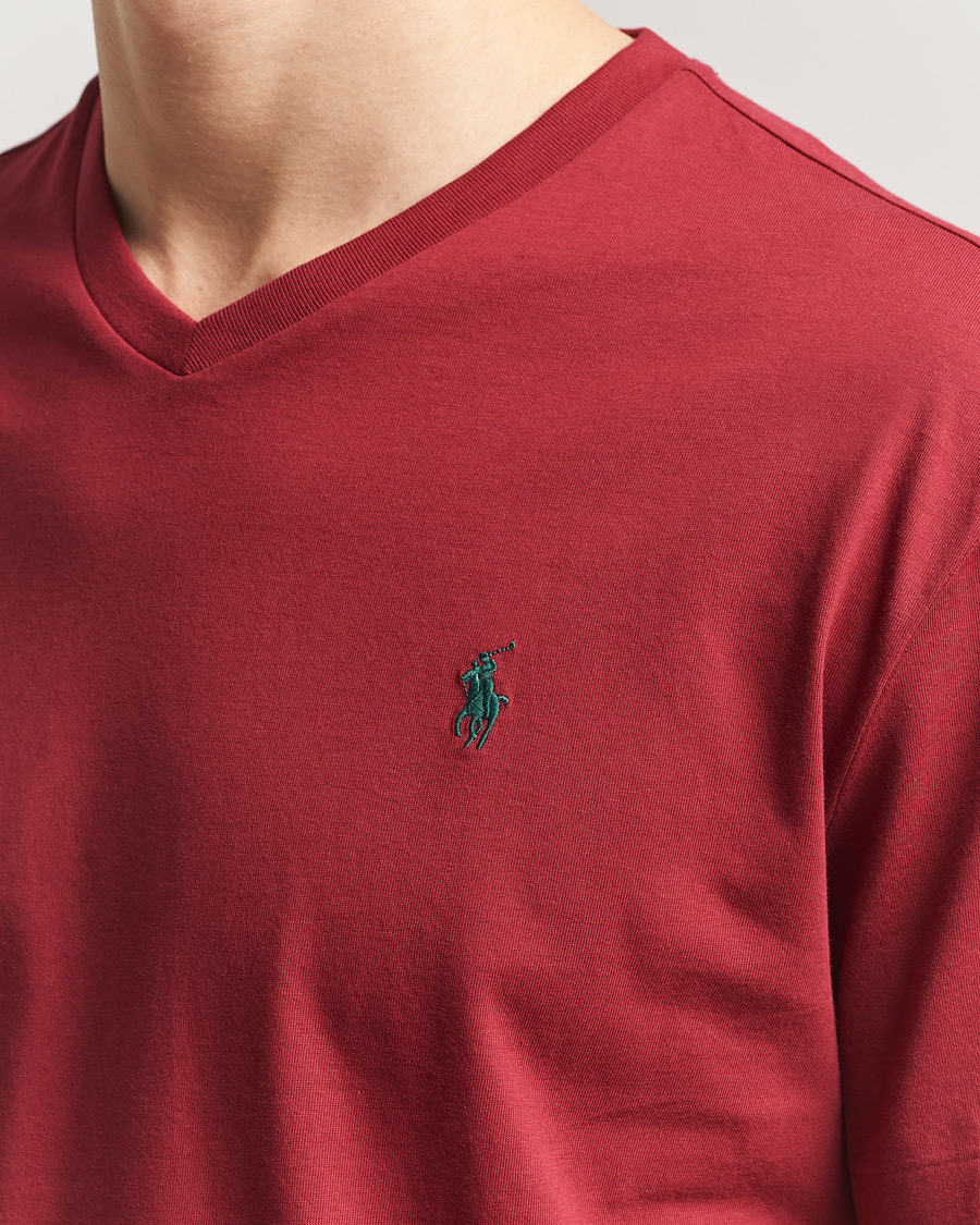 Homme | T-shirts | Polo Ralph Lauren | V-Neck T-Shirt Heritage Red