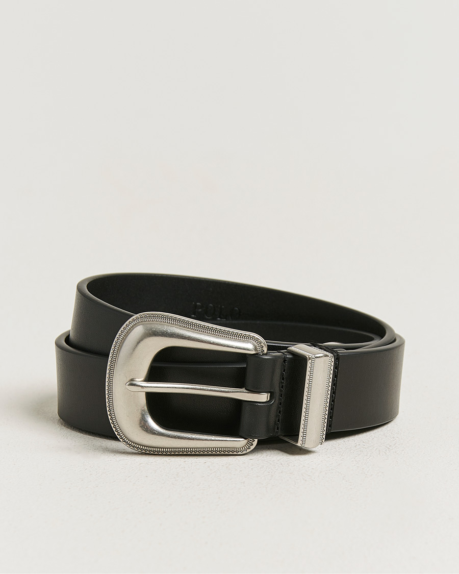 Heren | Riemen | Polo Ralph Lauren | Western Leather Belt Black