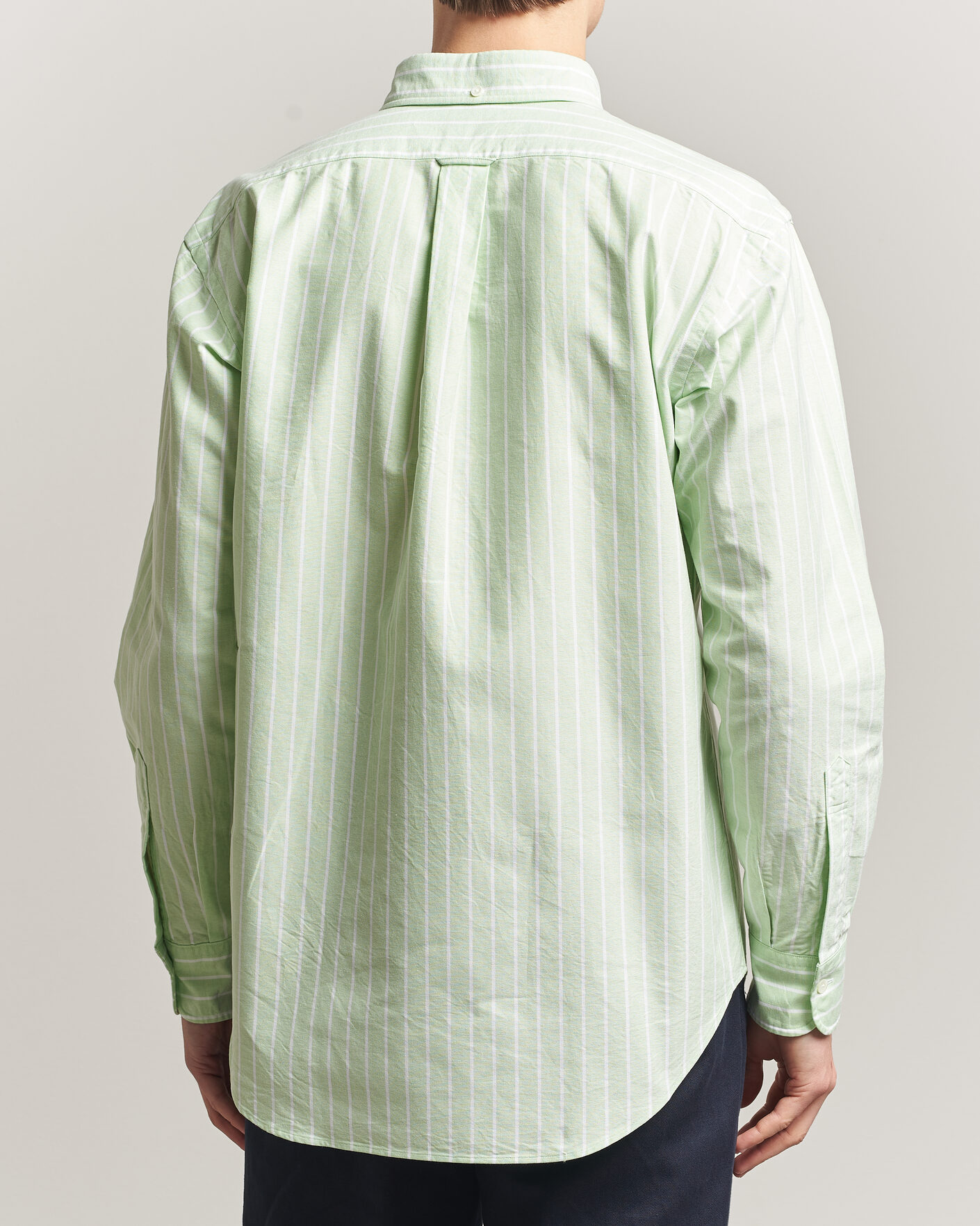 Homme | Chemises | Kamakura Shirts | Vintage Ivy Oxford BD Shirt Green Blazer Stripe