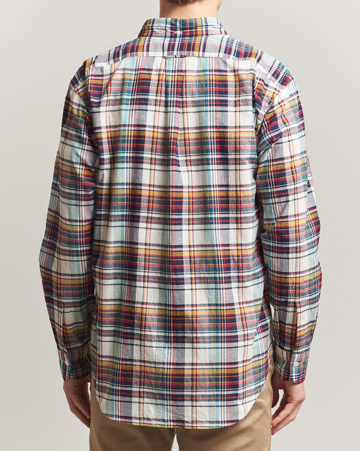 Homme | Chemises | Kamakura Shirts | Vintage Ivy Button Down Shirt Yellow Madras