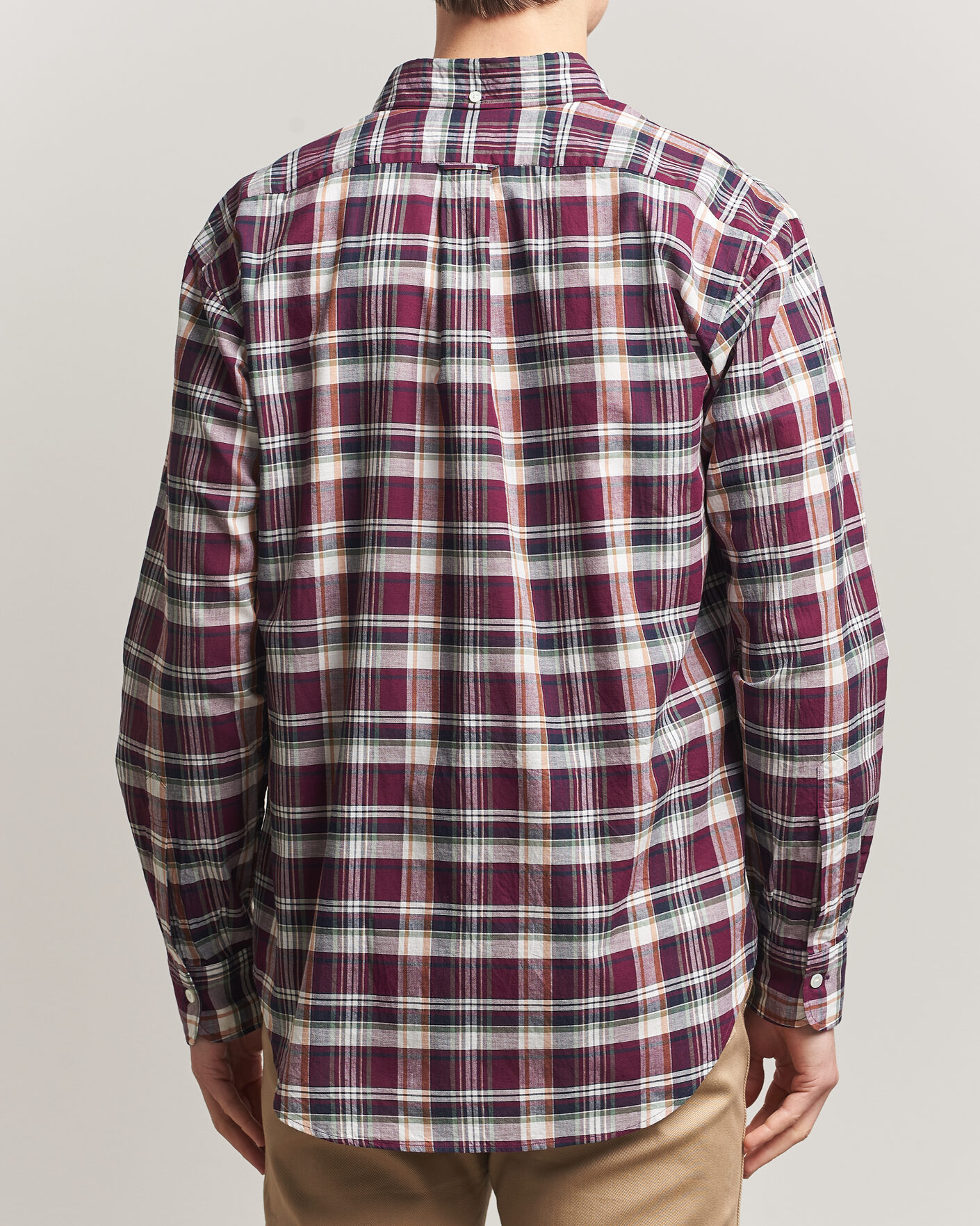 Heren | Overhemden | Kamakura Shirts | Vintage Ivy Button Down Shirt Red Madras