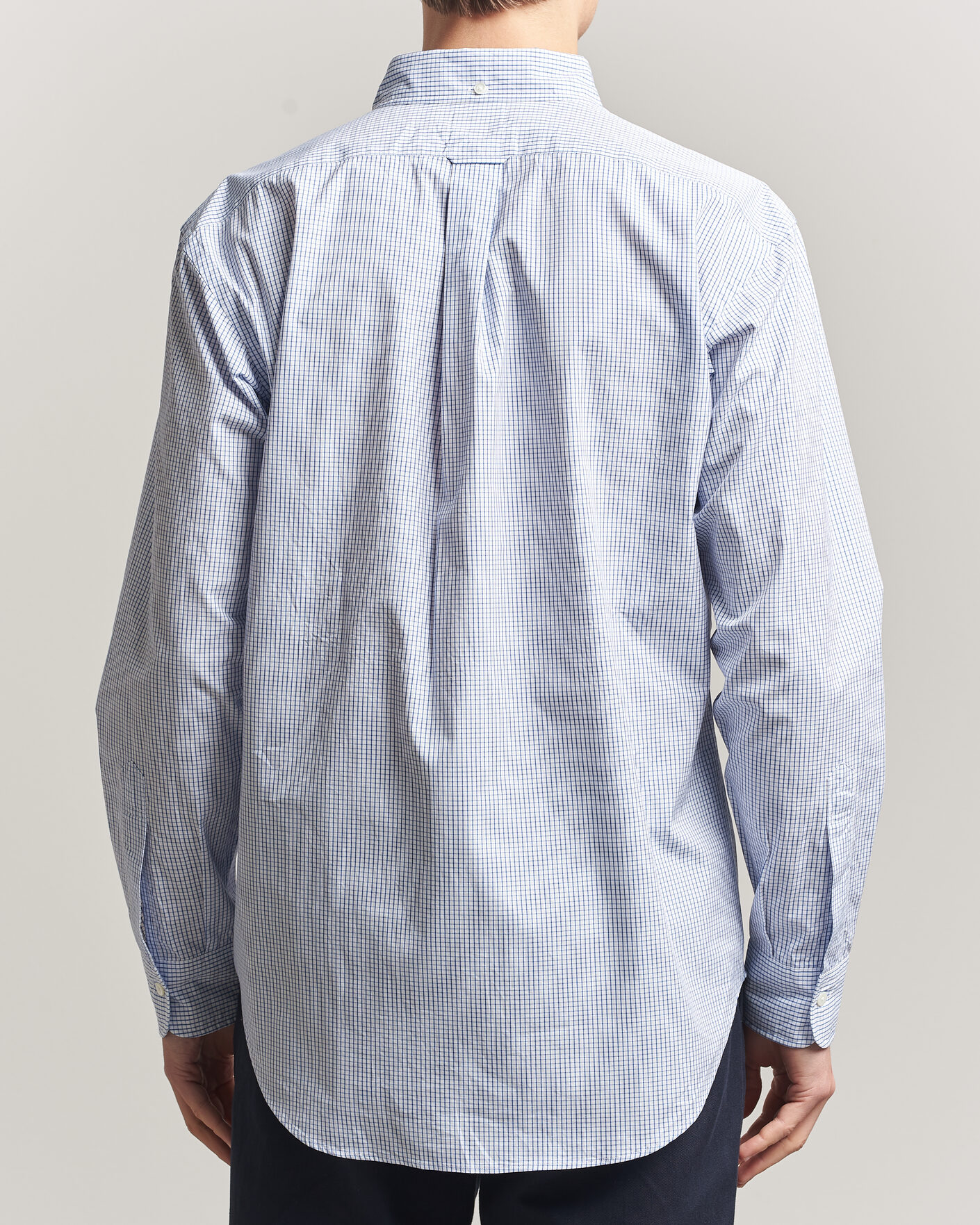 Heren | Overhemden | Kamakura Shirts | Vintage Ivy Button Down Shirt Blue Check