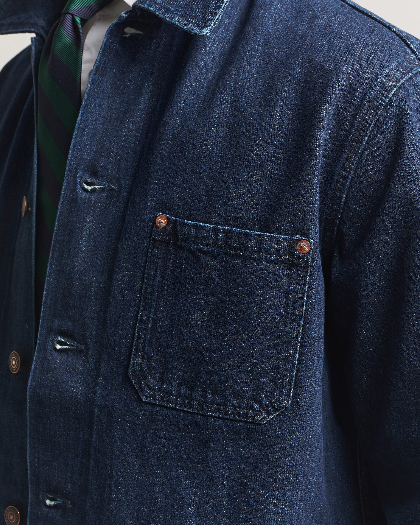 Homme | Manteaux Et Vestes | Kamakura Shirts | French Work Jacket Dark Denim