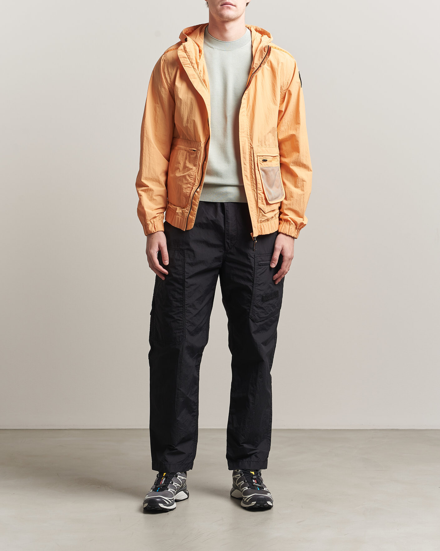 Heren | Broeken | Parajumpers | Lovel Smash Peached Nylon Pants Black