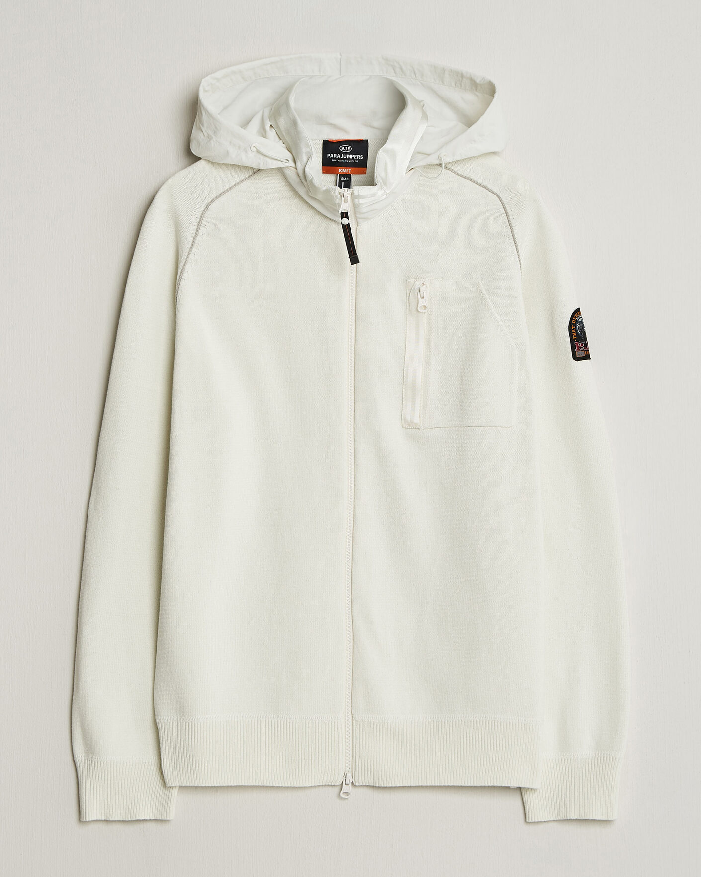 Heren | Jassen | Parajumpers | Bargany Rescue Knitted Hybrid Jacket Star White