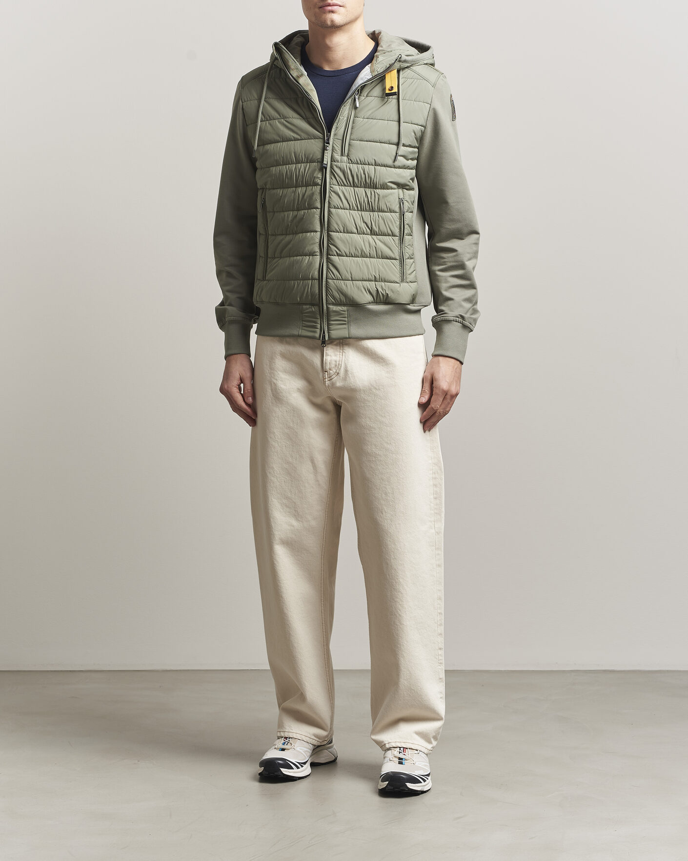 Heren | Jassen | Parajumpers | Ivor Hybrid Hooded Jacket Ashen Sage