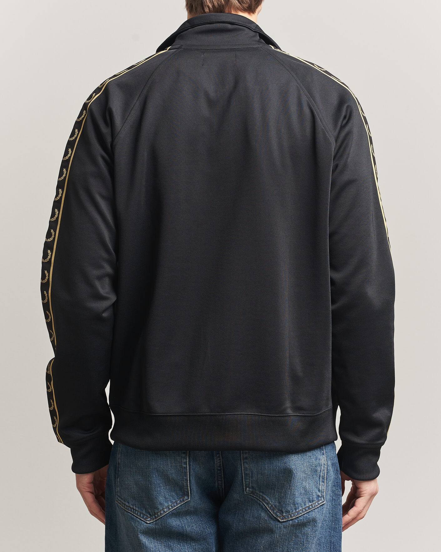Heren | Truien | Fred Perry | Taped Track Jacket Black