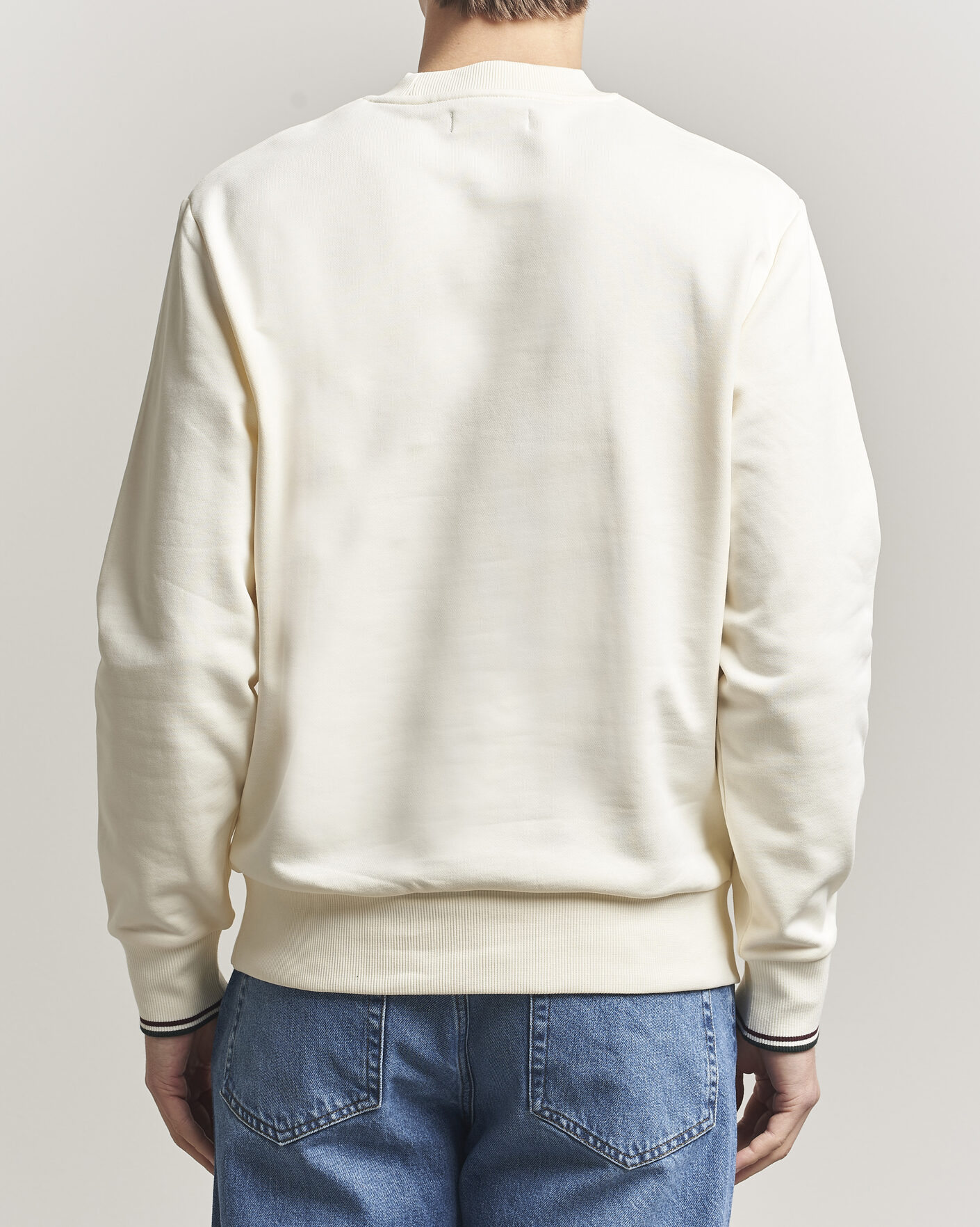 Homme | Pulls Et Tricots | Fred Perry | Crew Neck Sweatshirt Ecru
