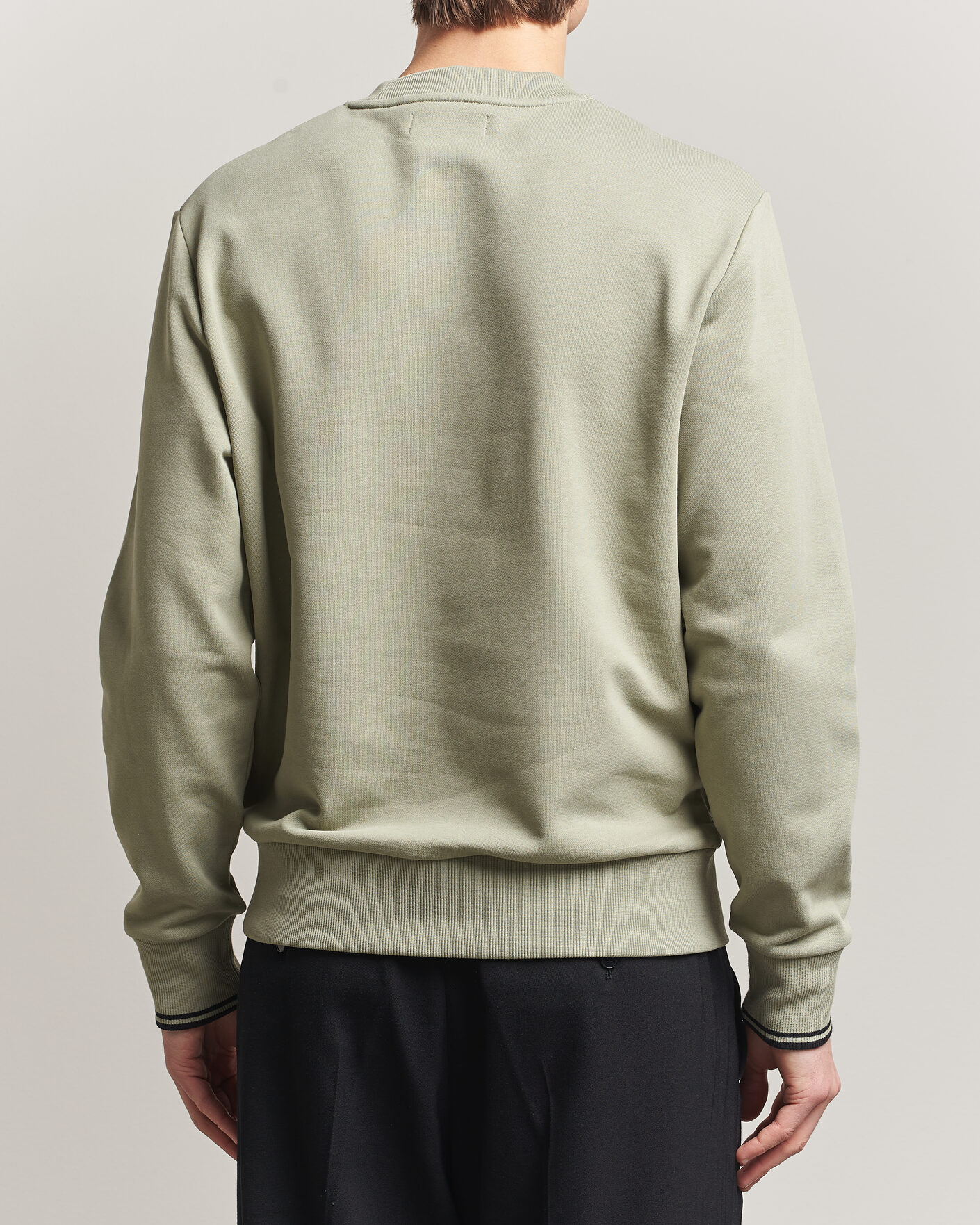 Heren | Truien | Fred Perry | Crew Neck Sweatshirt Seagrass Green