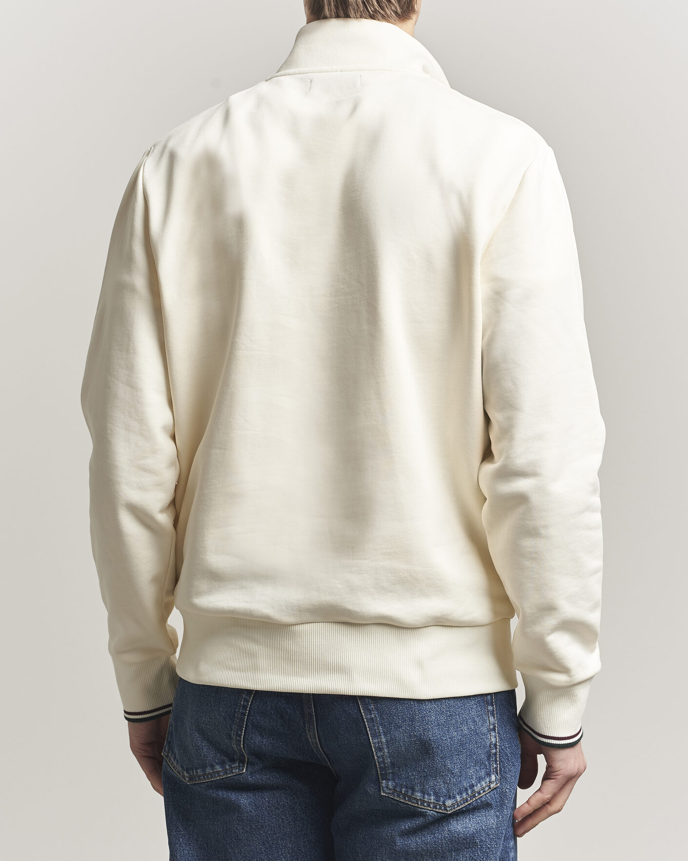 Homme | Pulls Et Tricots | Fred Perry | Half Zip Sweatshirt Ecru