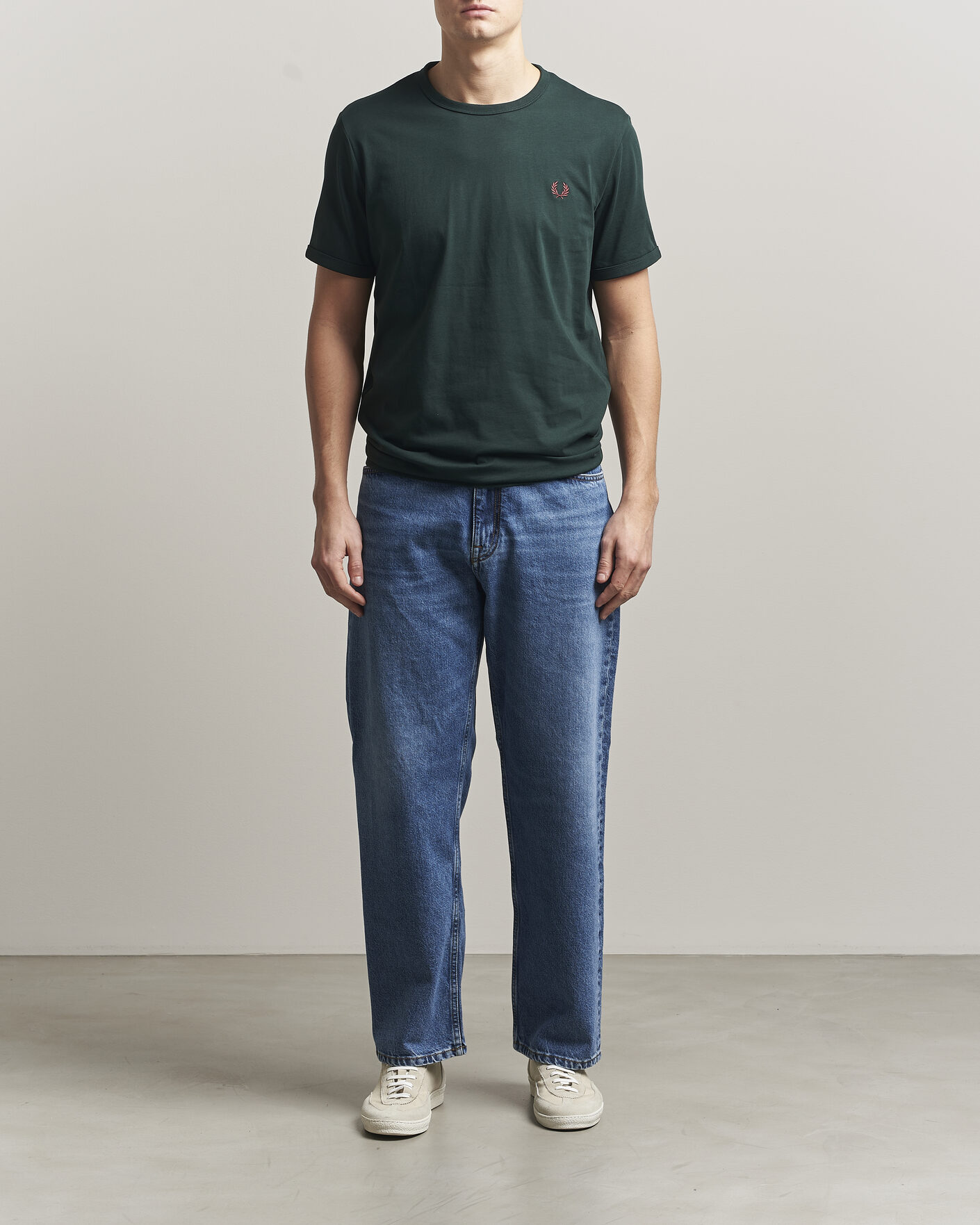 Heren | T-shirts | Fred Perry | Ringer T-Shirt Grassroots Green