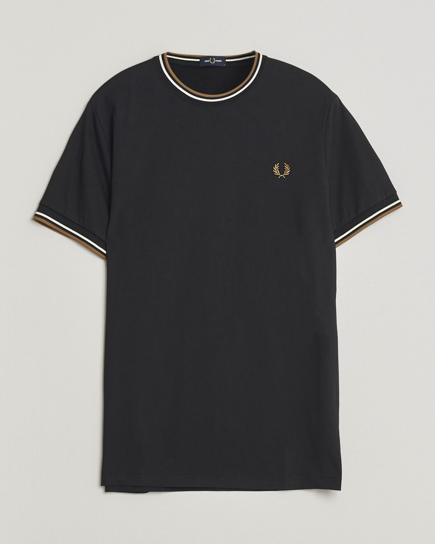 Heren | T-shirts | Fred Perry | Twin Tipped T-Shirt Black