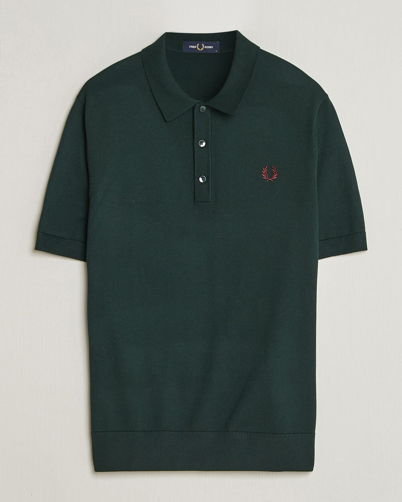 Homme | Polos | Fred Perry | Cotton Knitted Polo Grassroots Green