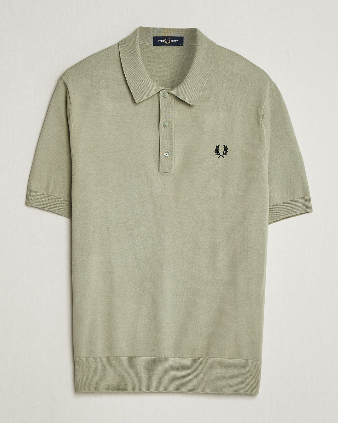 Heren | Polo's | Fred Perry | Cotton Knitted Polo Seagrass Green