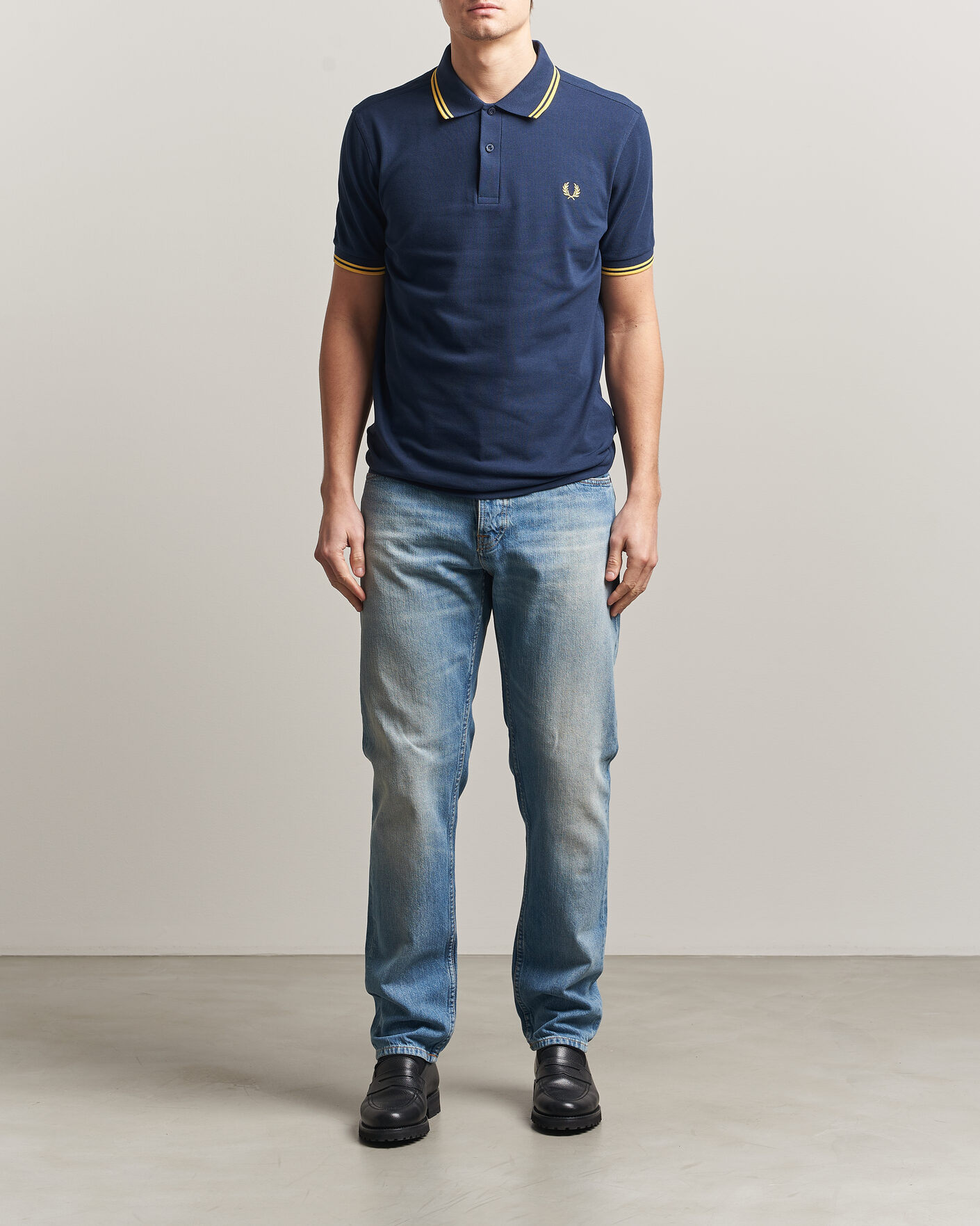 Heren | Polo's | Fred Perry | Twin Tipped Polo Shirt Tennis Blue