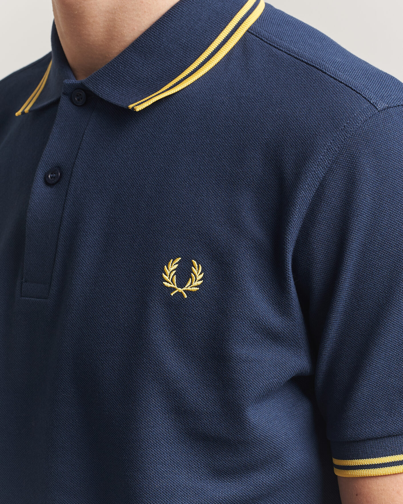 Heren | Polo's | Fred Perry | Twin Tipped Polo Shirt Tennis Blue