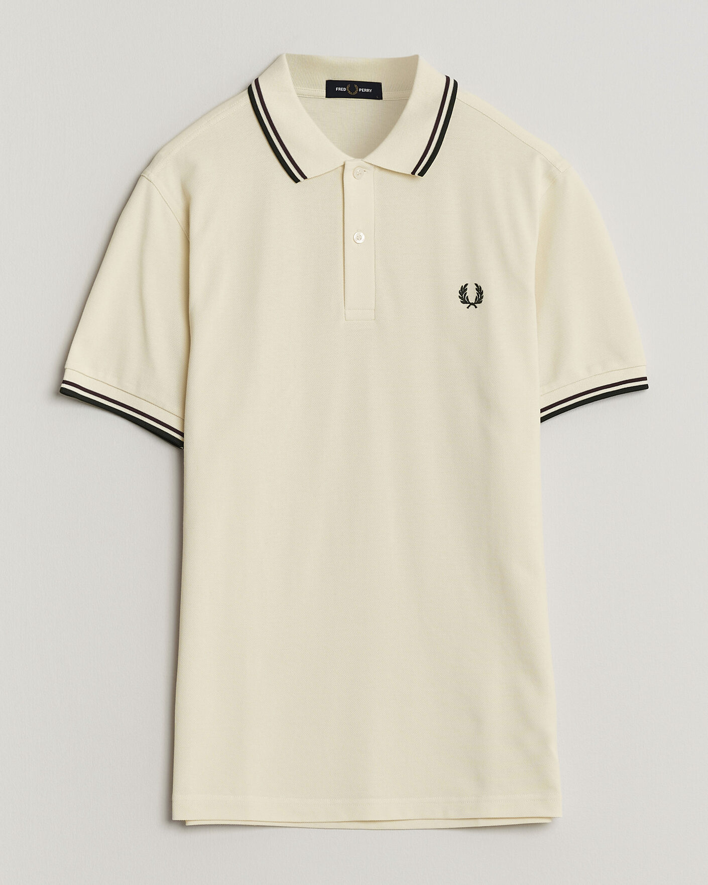 Heren | Polo's | Fred Perry | Twin Tipped Polo Shirt Ecru