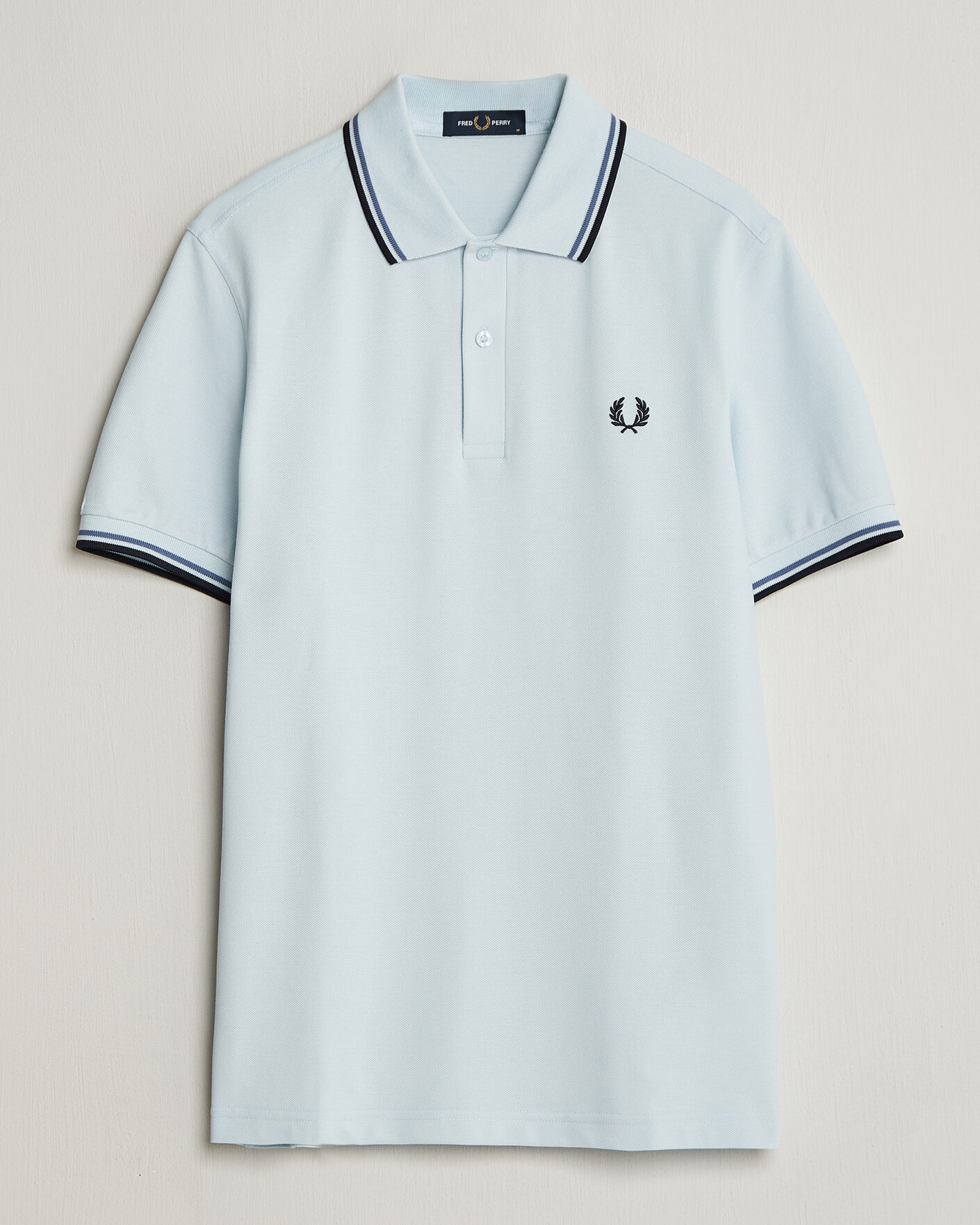 Heren | Polo's | Fred Perry | Twin Tipped Polo Shirt Light Ice