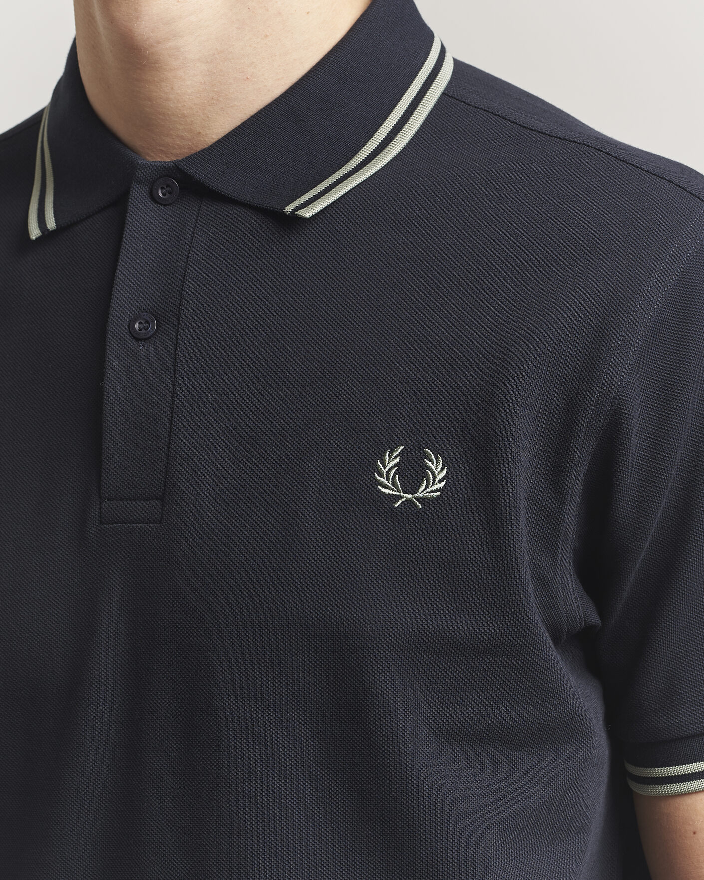 Homme | Polos | Fred Perry | Twin Tipped Polo Shirt Navy