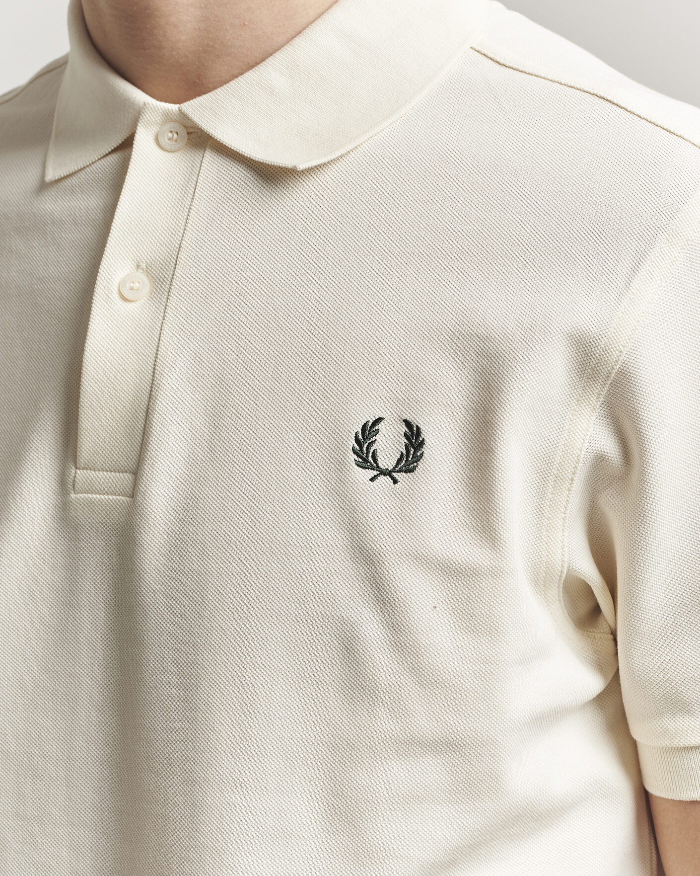 Heren | Polo's | Fred Perry | Plain Polo Ecru