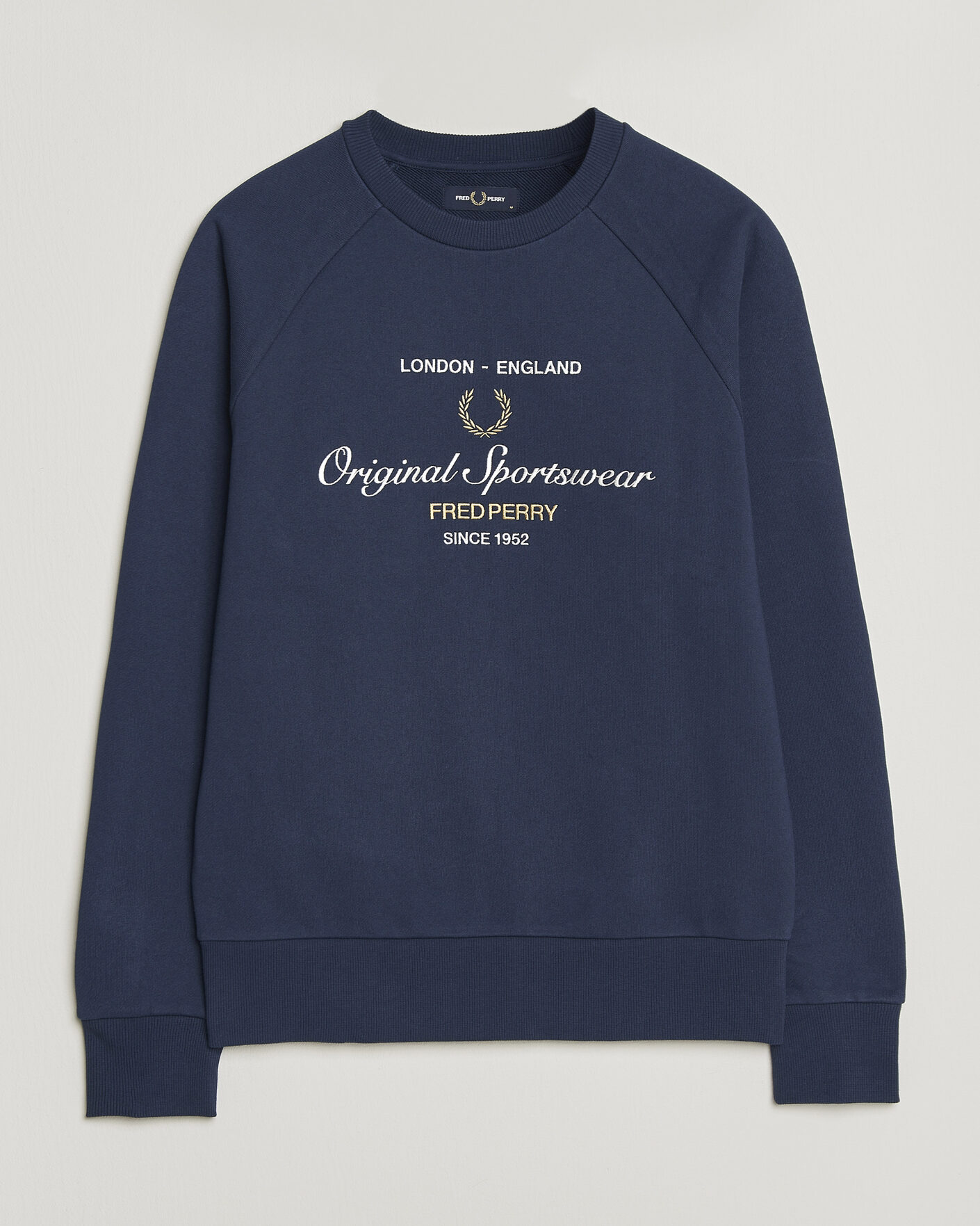Heren | Truien | Fred Perry | Original Sportswear Sweatshirt Tennis Blue