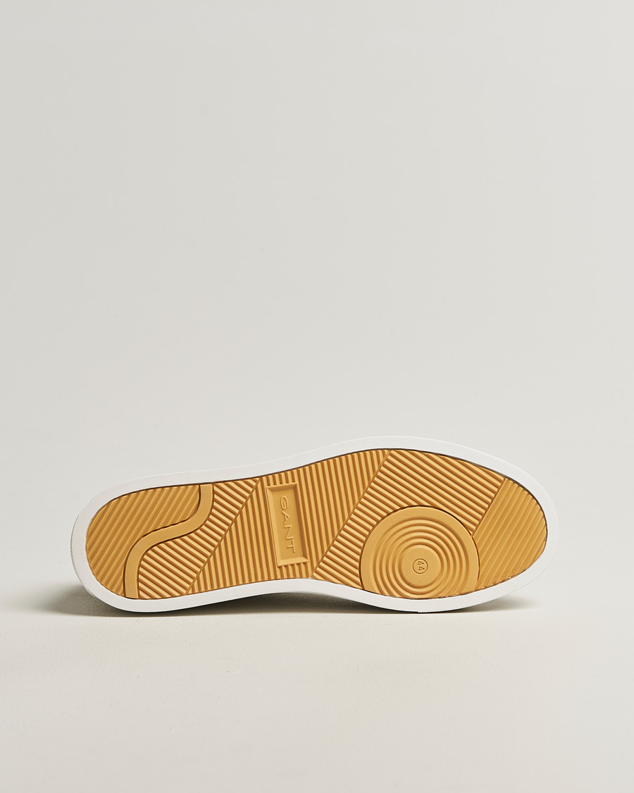 Homme | Baskets | GANT | Mc Julien Leather Sneaker White/Dark Tan
