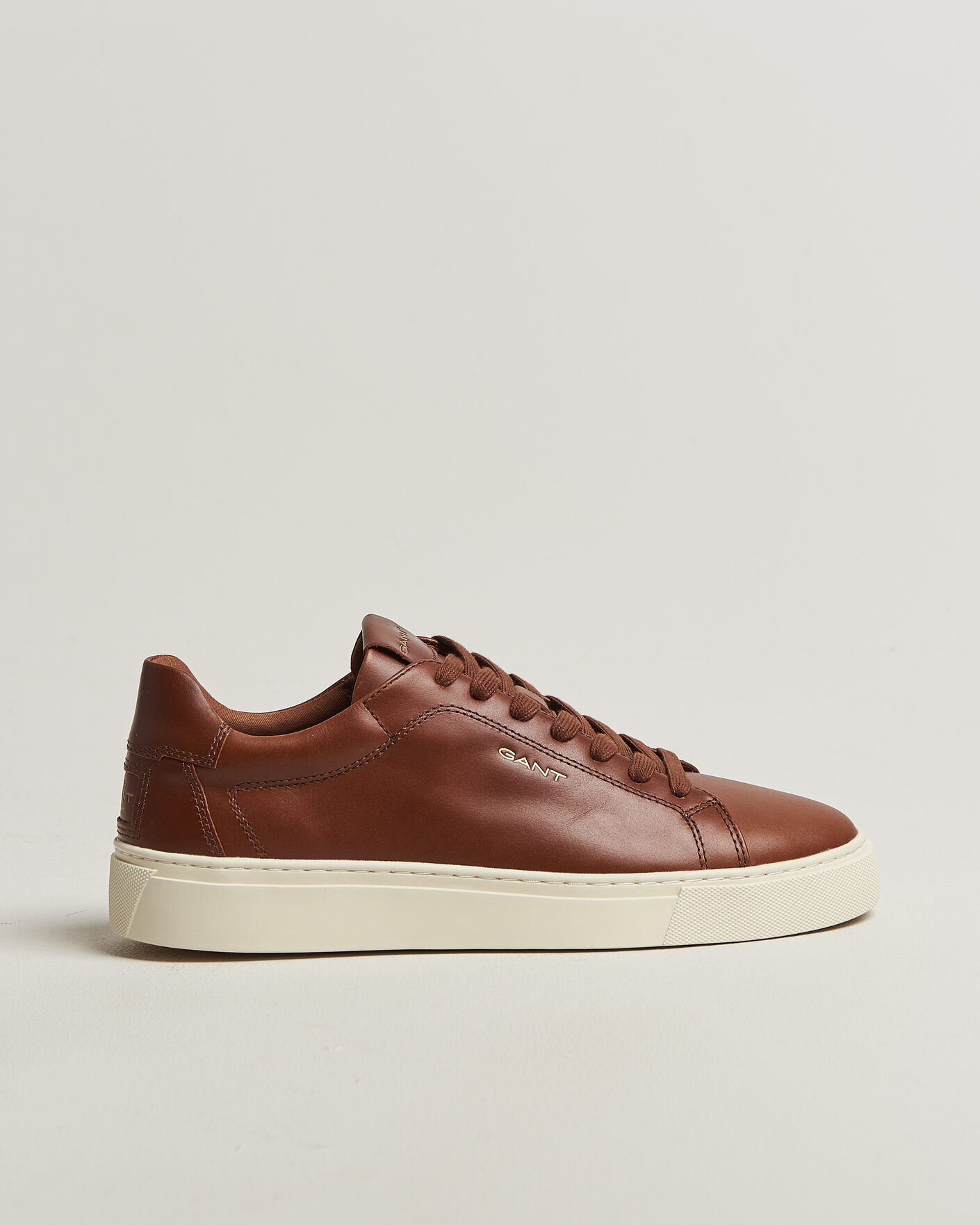 Heren | Sneakers | Gant | Mc Julien Leather Sneaker Dark Tan