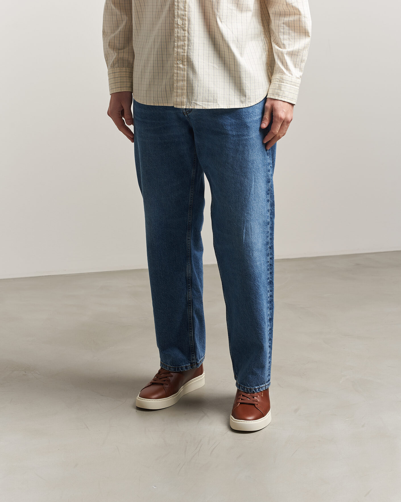 Heren | Sneakers | Gant | Mc Julien Leather Sneaker Dark Tan