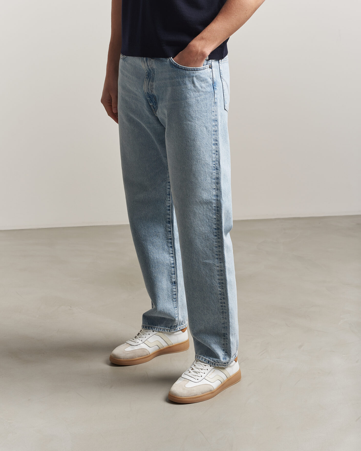 Heren | Sneakers | Gant | Cuzmo Leather/Suede Sneaker White