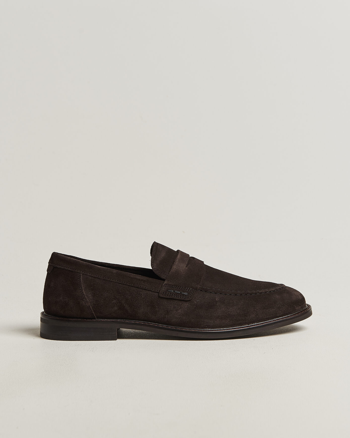 Heren | Instappers | GANT | Lozham Suede Loafer Dark Brown