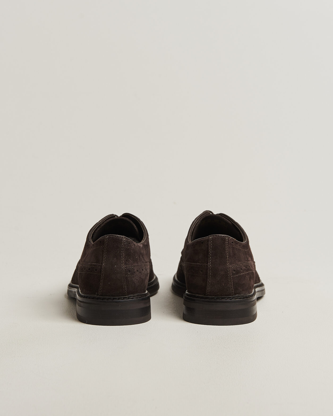 Heren | Brogues | GANT | Bidford Suede Brouge Dark Brown
