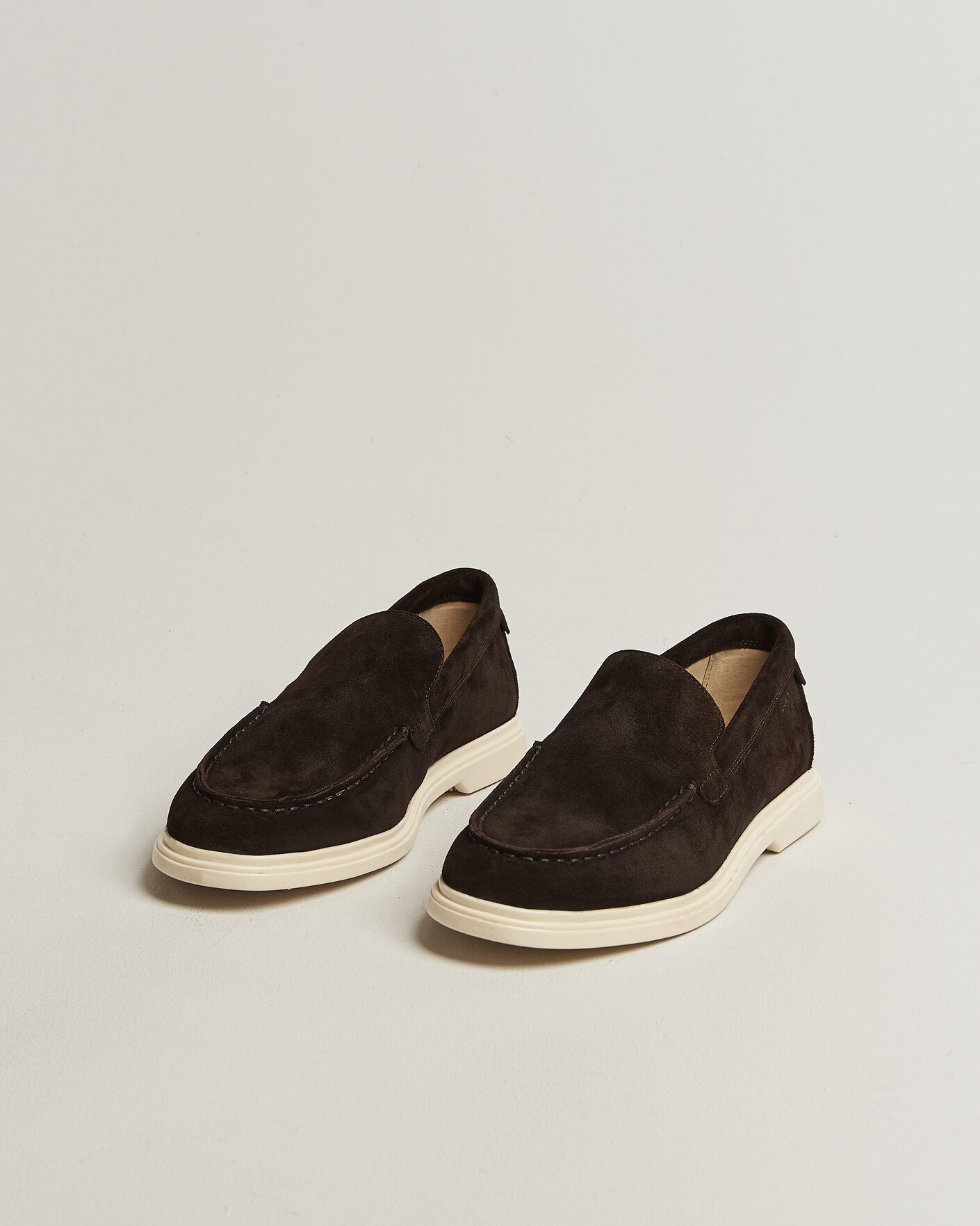Homme | Loafers | GANT | Boery Suede Loafer Dark Brown