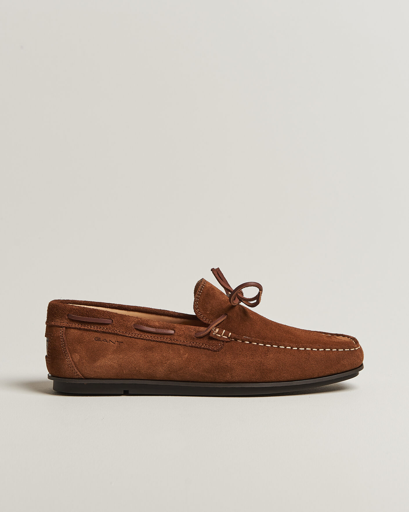 Homme | Mocassins | Gant | Wilmon Laced Suede Car Shoe Cognac