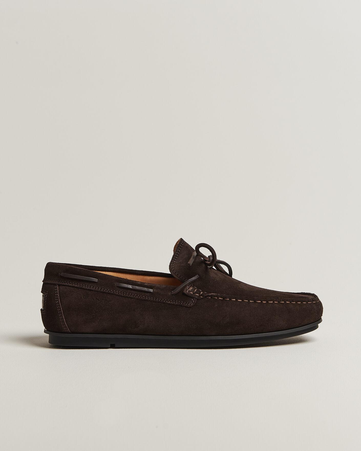 Homme | Mocassins | Gant | Wilmon Laced Suede Car Shoe Dark Brown