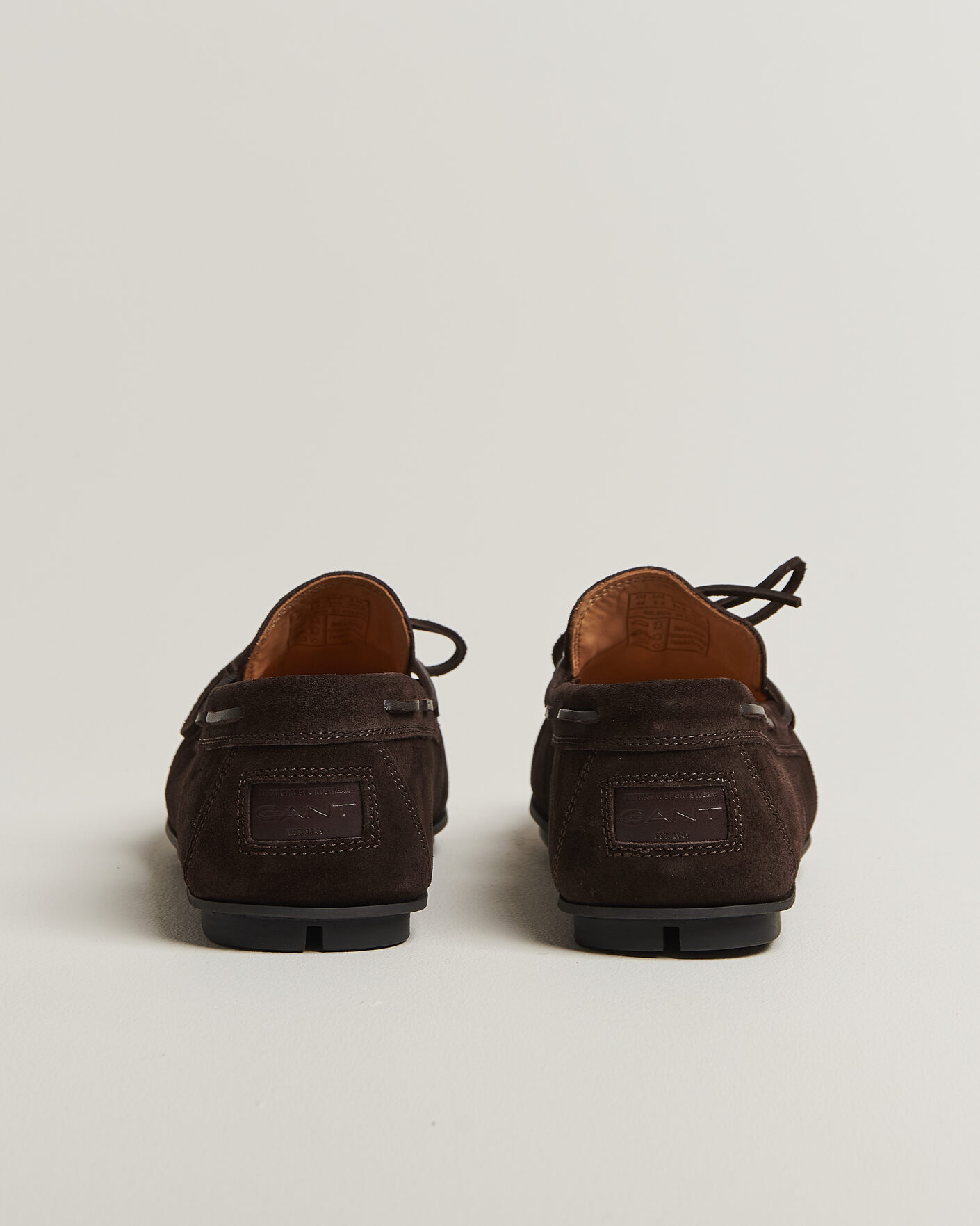 Homme | Mocassins | Gant | Wilmon Laced Suede Car Shoe Dark Brown