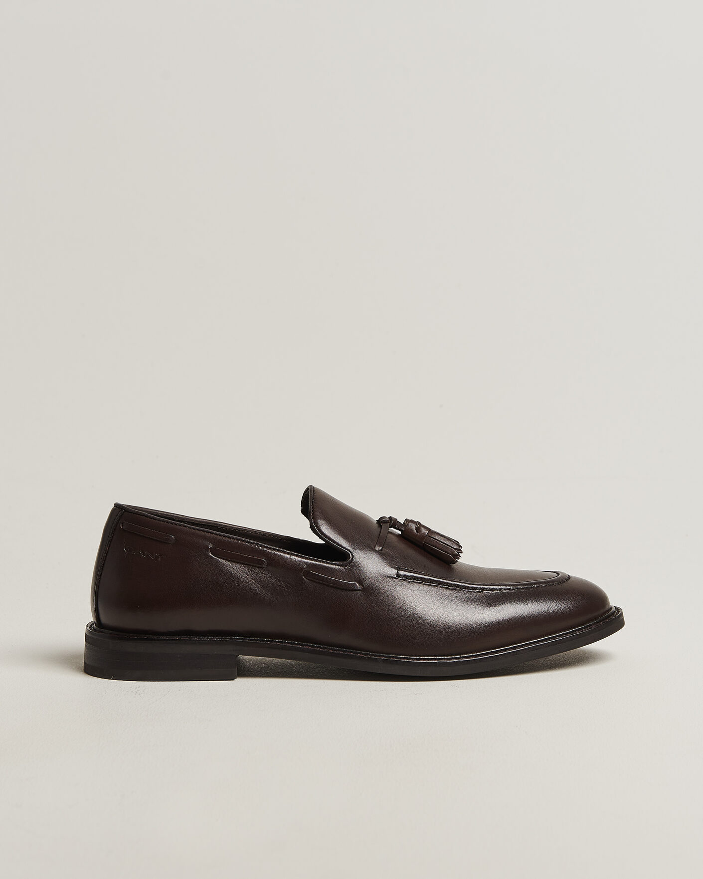Heren | Instappers | GANT | Lozham Leather Tassle Loafer Dark Brown