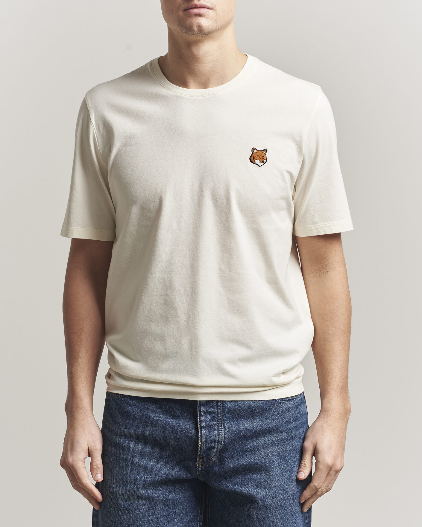 Homme | T-shirts | Maison Kitsuné | Fox Head T-Shirt Noble Beige