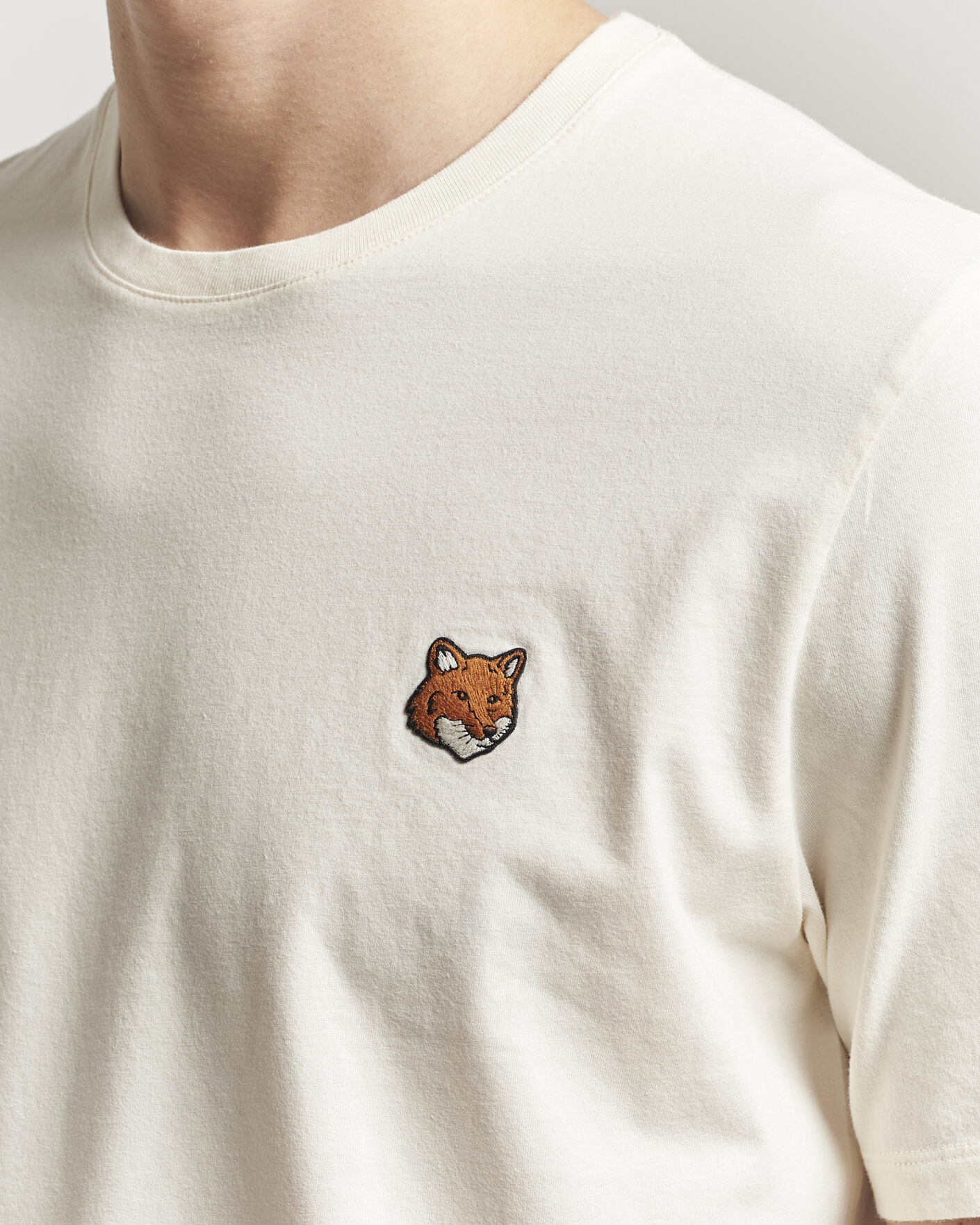 Homme | T-shirts | Maison Kitsuné | Fox Head T-Shirt Noble Beige