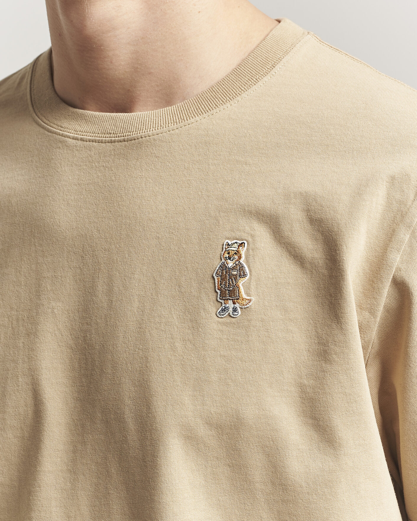 Homme | T-shirts | Maison Kitsuné | Dressed Fox T-Shirt Roasted Almond
