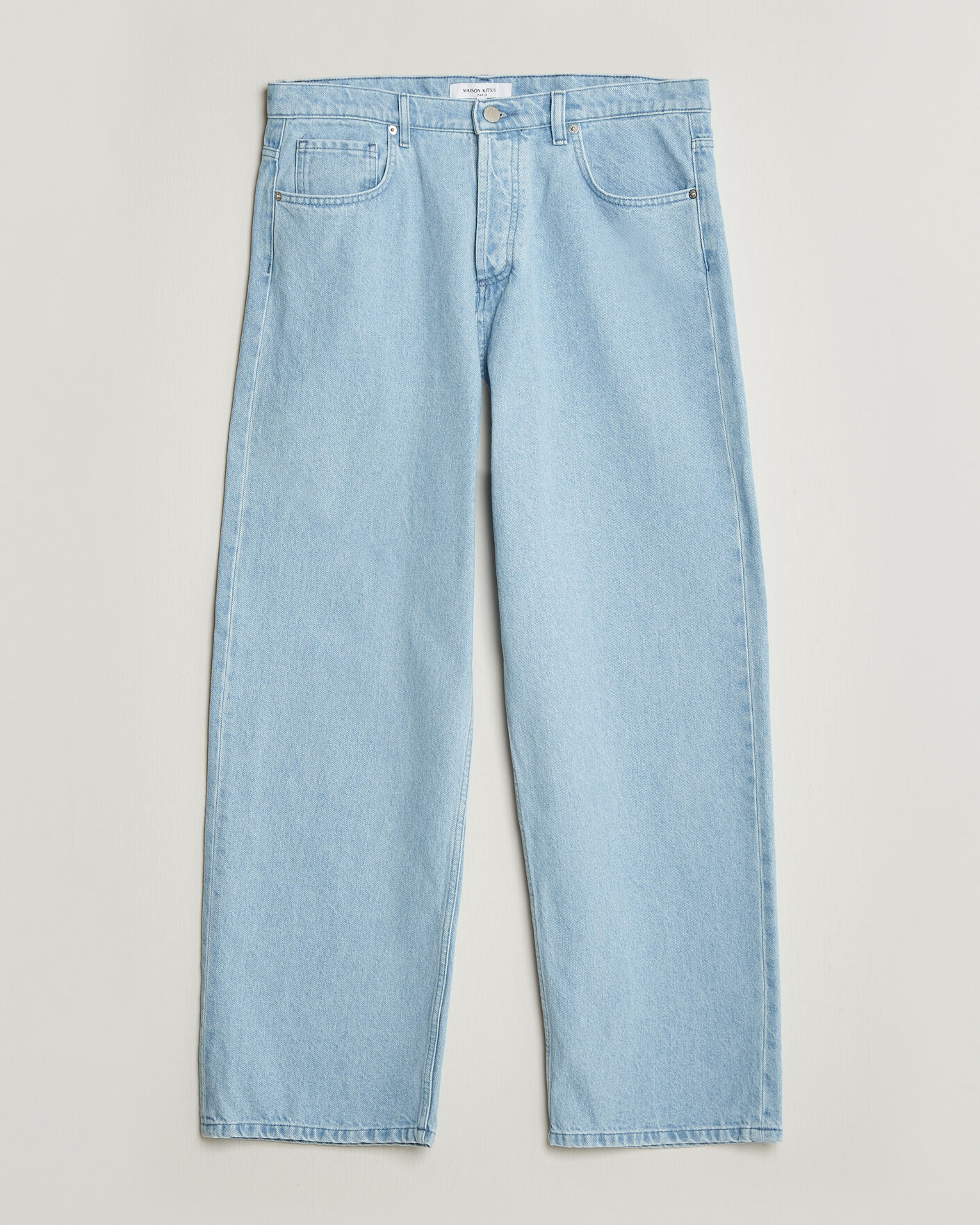 Heren | Broeken | Maison Kitsuné | Wide Fit Jeans Light Washed Indigo