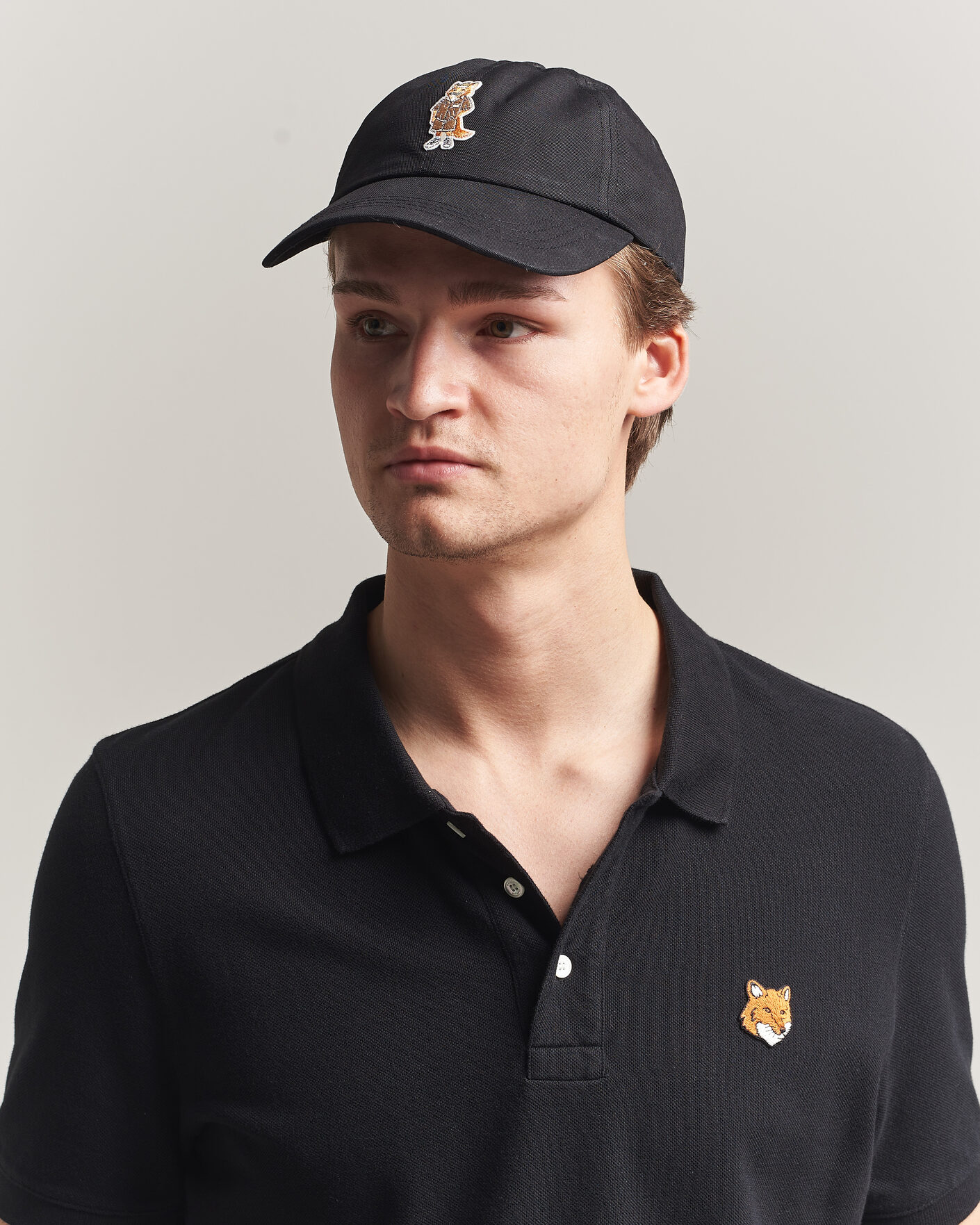 Homme | Bobs Et Casquettes | Maison Kitsuné | Dressed Fox Cap Black